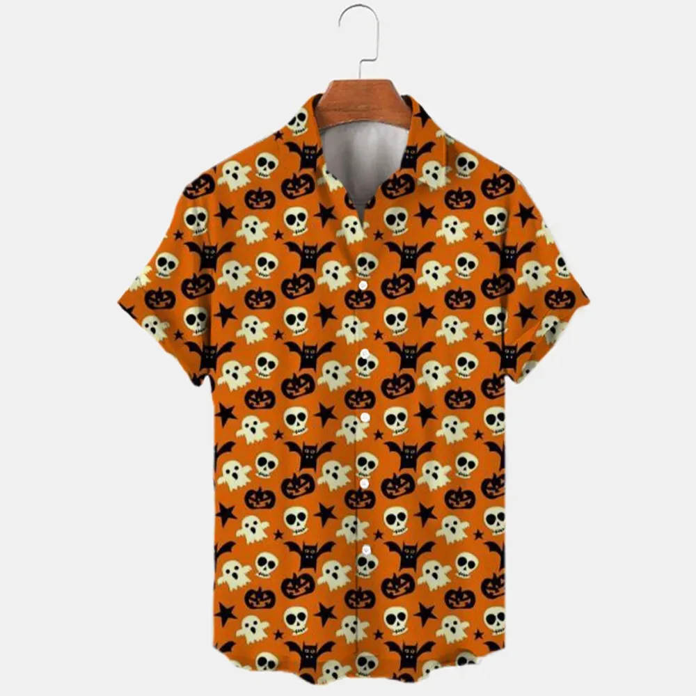 Disney Halloween Mickey Minnie Männer Anime Print Kurzarm Street Shirt Frauen Party tragen Jungen Mädchen Street Tops