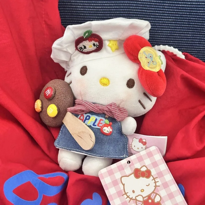 Animatie Hello Kitty cosplay dress-up cartoon pluche pop hanger PP katoen gevulde pop Kawaii sleutelhanger vakantiecadeau