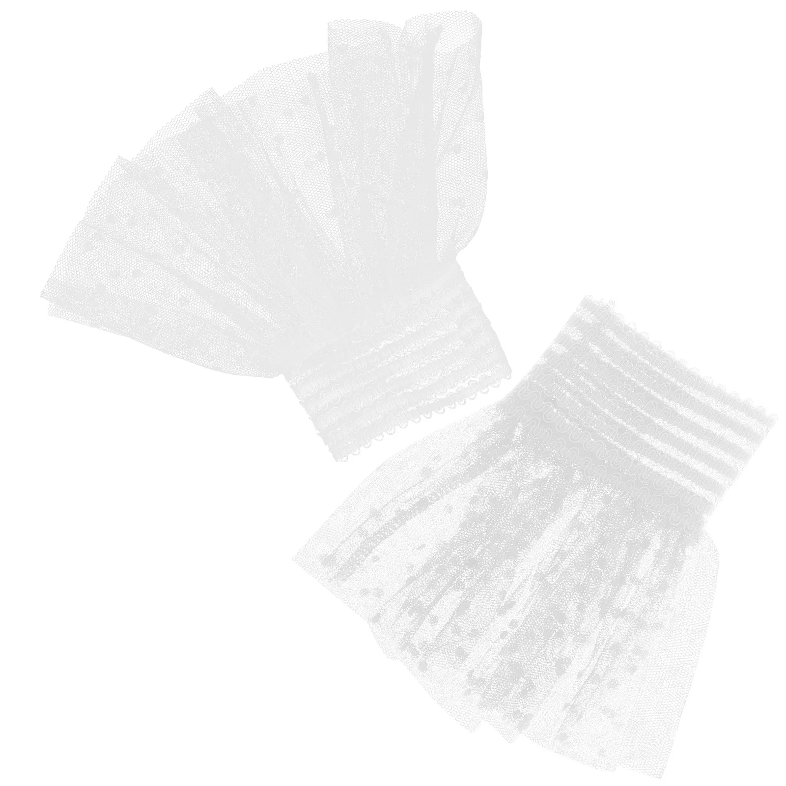 1 زوج الدانتيل الأصفاد المعصم للنساء انفصال الأكمام كاذبة الزخرفية اليد الكفة فساتين راقية اكسسوارات شبكة الشيفون كم #2