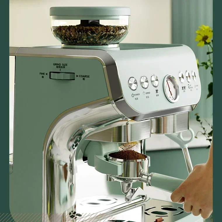 

4 in 1 Italian Coffee Machine Espresso Home Machine with Grinder
