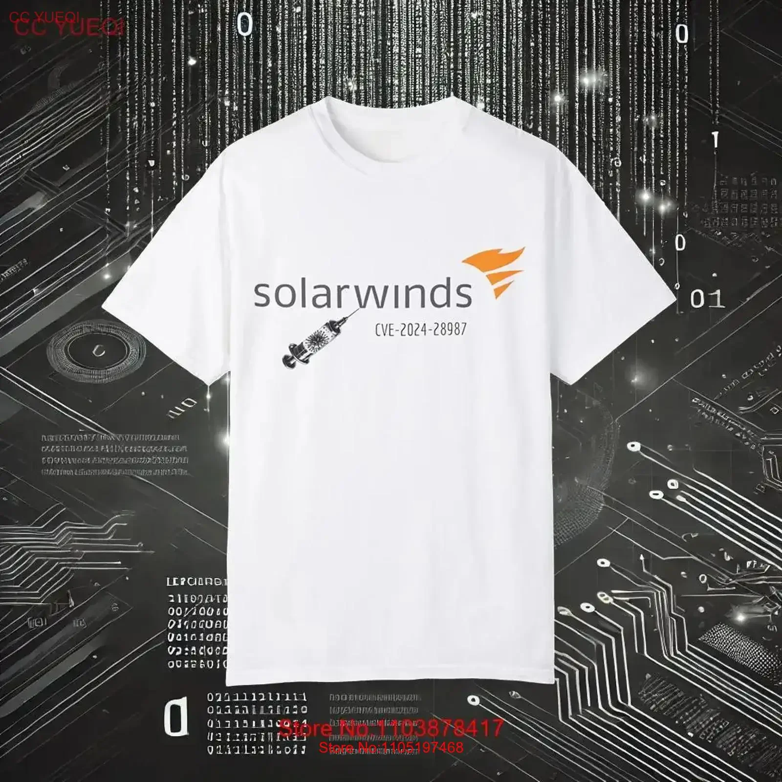 Solar Winds Hack Parody T Shirt Funny Cybersecurity for IT Pros and Ethical Hackers Tech Humor vintage Washed Unisex