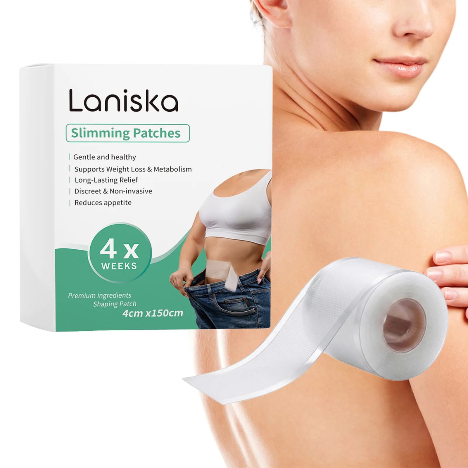 Body Care Tape 4cm x 150cm Mild Formula Skin-Friendly Breathable Adhesive Roll for Sensitive Skin Daily Care Sports Protection