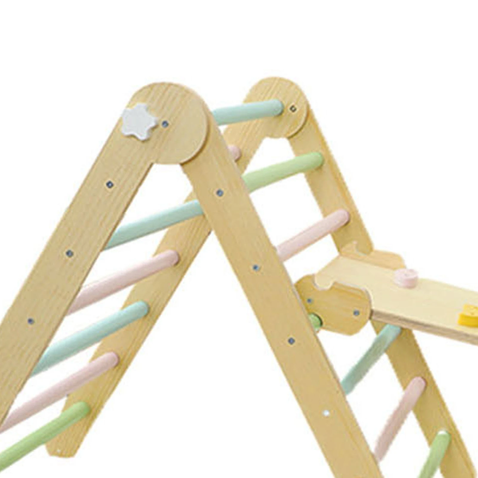 سلم تسلق طفل تسلق قوس خشبي منحدر سلم تسلق مجموعة ملعب داخلي للأطفال الصغار 1-3 سنوات #1