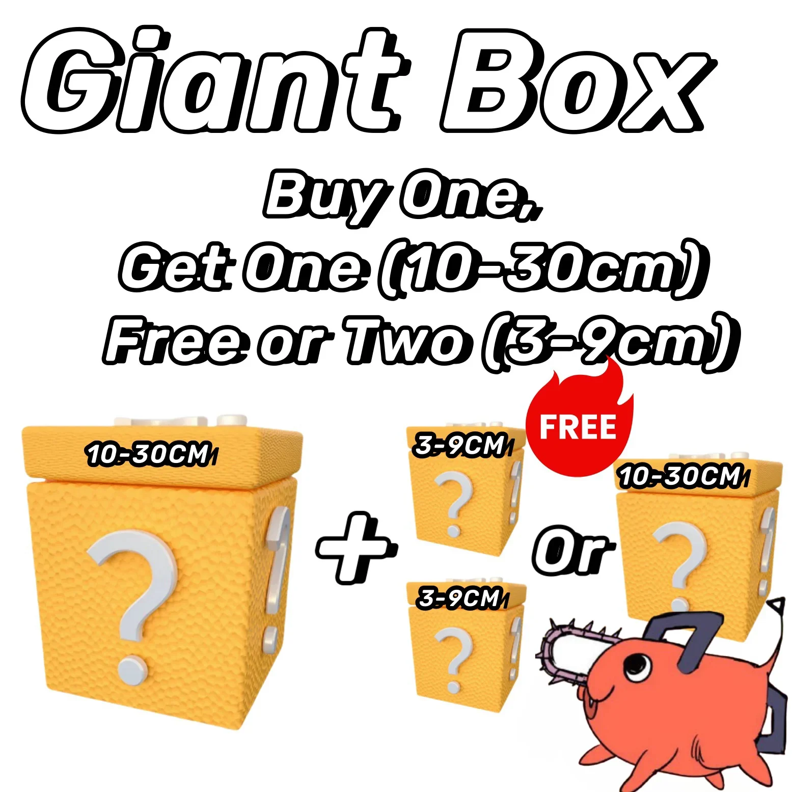 10-30cm Kettensäge Mann Mystery Box Anime Figur Power Denji Makima Aki Pochita Figur Lucky Box Blind Box Erwachsenen Sammlung Modell