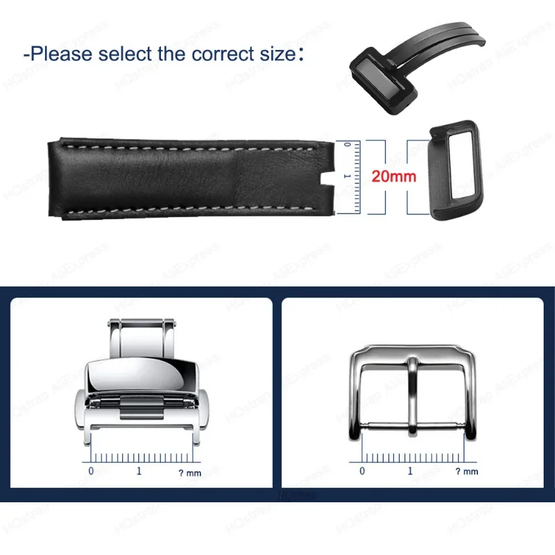 Magnetic Watch Buckle Smart Watch Band 20mm Metal Buckles for Samsung Galaxy Watch 4/5 Strap Clasp Watches Accessories