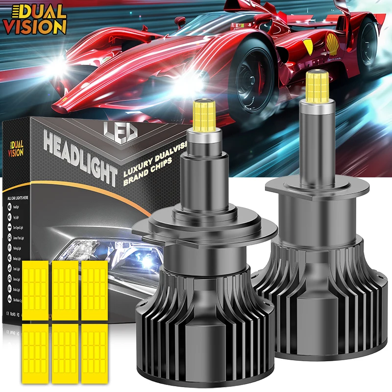 

360 H7 Led Car Headlight Bulbs Canbus Plug&Play Light H11 H8 H9 HB3 9005 HB4 9006 9012 HIR2 Lights 12V Automotive Mini LED Lamps