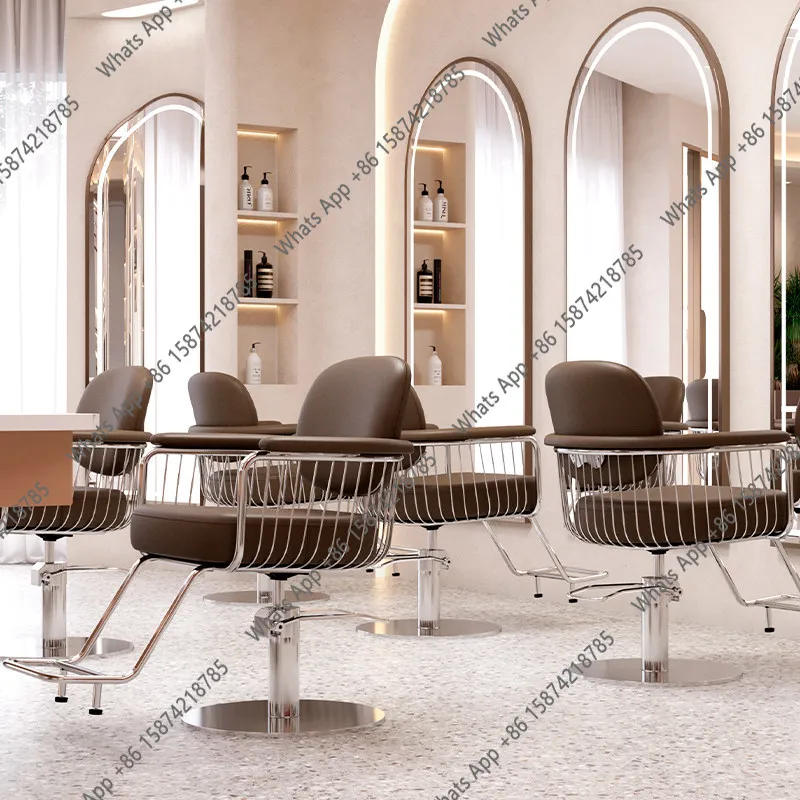 

Barber Chair Hairdresser Salon Special Liftable Hair Cutting Stool Modern Simple Barbershop Chair