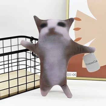 TinicooCat Happy Cat knuffel film knuffeldier schattige kat pluche interactieve kat pluche dier Happy Cat kinderspeelgoed verjaardagscadeau