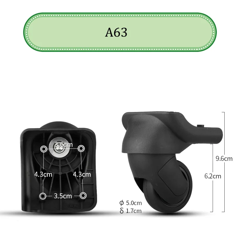 A63จาก Hongsheng อะไหล่ล้อรถเข็นล้อเลื่อนทั่วไป, ล้อเลื่อนล้อเลื่อนกันลื่นซ่อมทนต่อการสึกหรอ