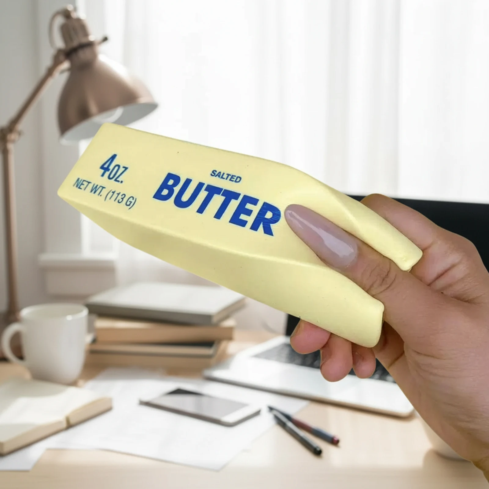 Butter Stick Squishy Toy Slow Rebound Squeeze Toy Butter Brick  Slow Rising Fidget Toy Anti Stress Release Soft Sensory Gift Toy