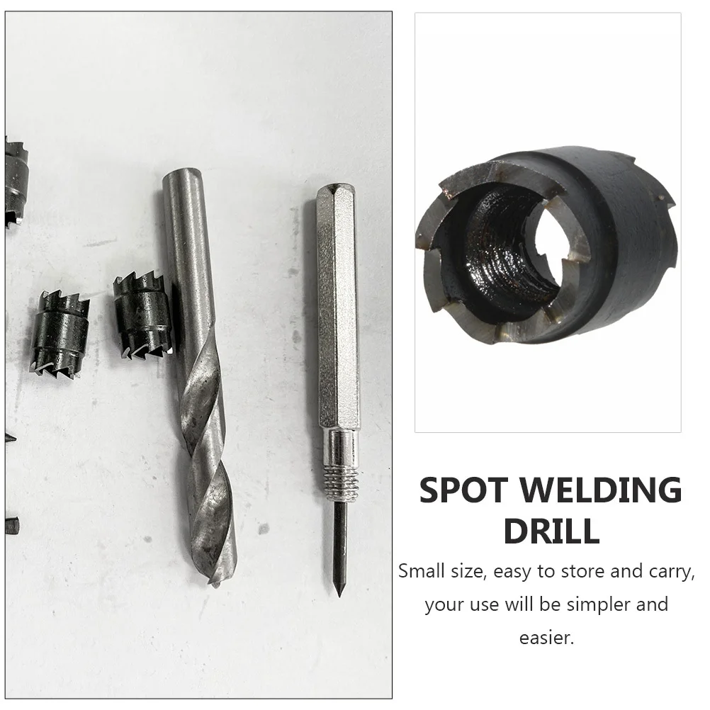 

9Pcs Spot Weld Cutter Set High Performance Drill Bits for Spot Weld Removal Hardened Steel Welding Tool Accessory