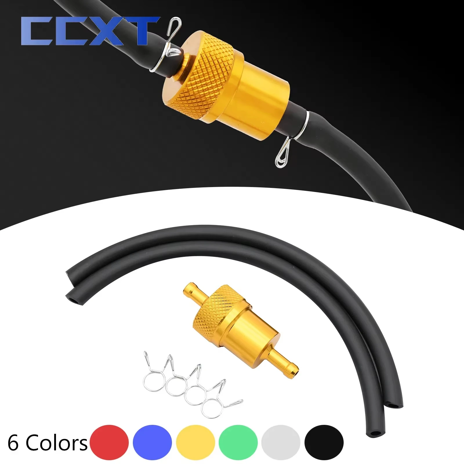 

8mm Universal Fuel Hose Inline Fuel Filter Motorcycle Fuel Oil Filter Petrol For Kawasaki Yamaha KTM Suzuki Honda