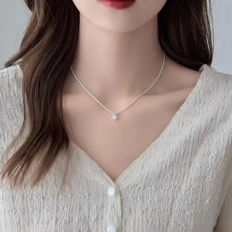 Klassische Kreuzanhänger-Halskette aus Edelstahl, geometrischer Choker, Partygeschenk für Frauen – Detail 1