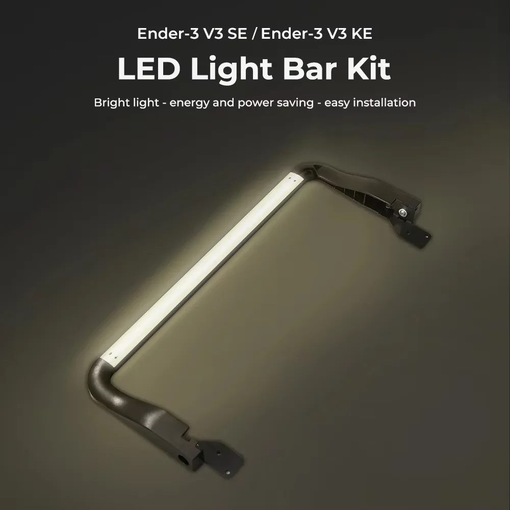 

Creality 3D Ender 3 V3 SE/KE LED Warm Light Bar Kit 3D Printer LED Light 24V 5W No Strobe Soft Light for Ender-3 V3 SE / V3 KE