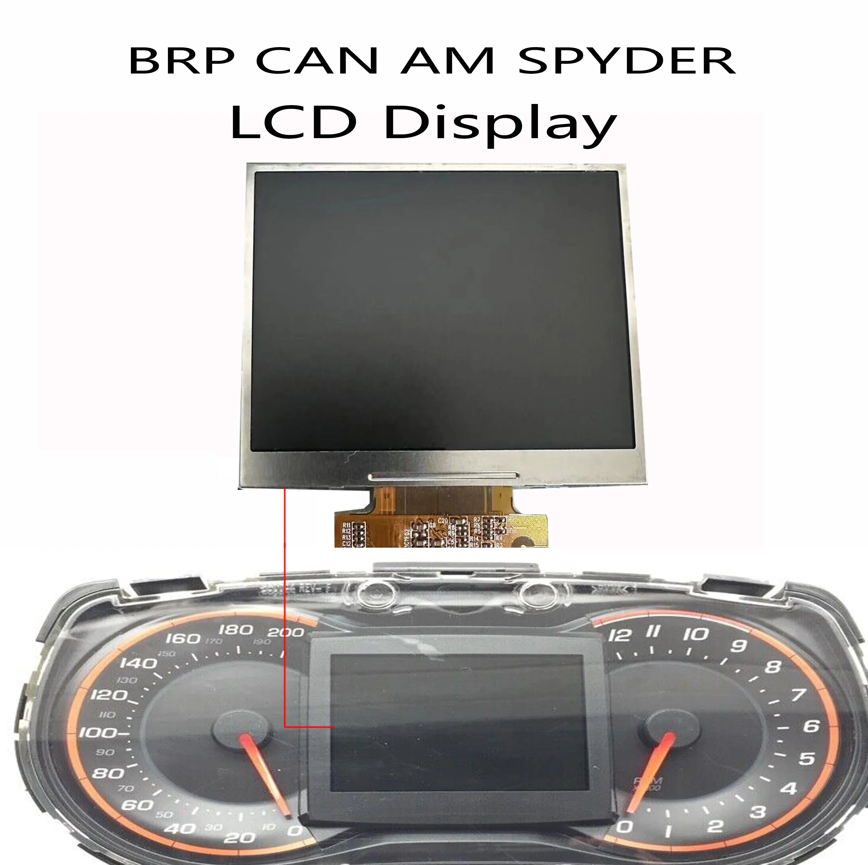 New LCD Display Dashboard For Speedometer Gauge 2012-16 BRP Can-Am Spyder RT-S Instrument