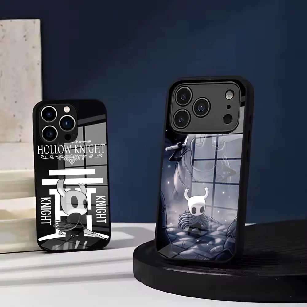 Hollow Knight Phone Case Tempered Glass For IPhone 17 Air 16 15 Pro Max 14 13 12 Plus Samsung S26 S25 Ultra phone case