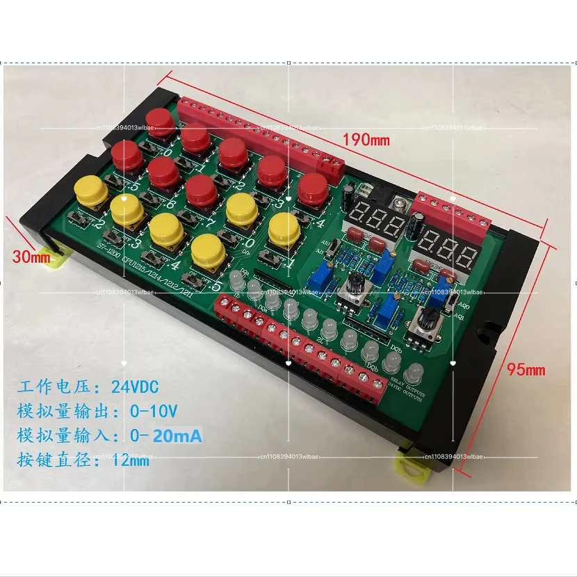 Placa de Simulação para Depuração Compatível com Siemens S7-1200 PLC/CPU 1211C 1212C 1214C 1215C