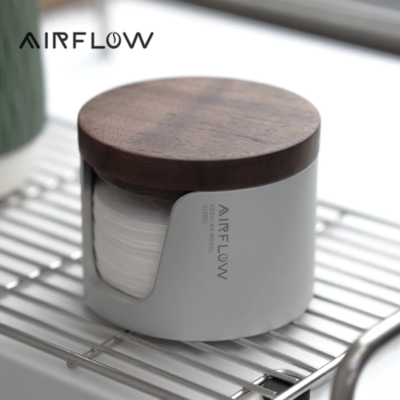 

AIRFLOW Coffe Coffee Filter Paper Storage Box 51/53/58mm Round Filter Paper Holder Mocha Pot Filter Paper Dust-proof Storage Box
