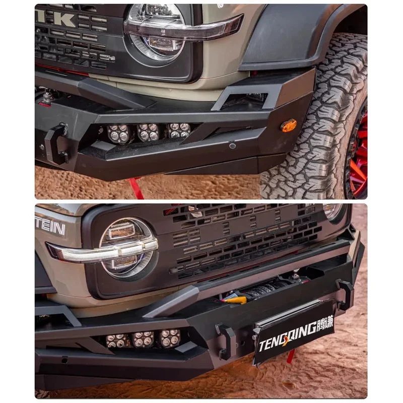 

Заводские горячие продажи аксессуаров 4X4 | Передний бампер из углеродистой стали для бака 300 | с противотуманной фарой | ОГРАНИЧЕННАЯ СКИДКА ВРЕМЯ!