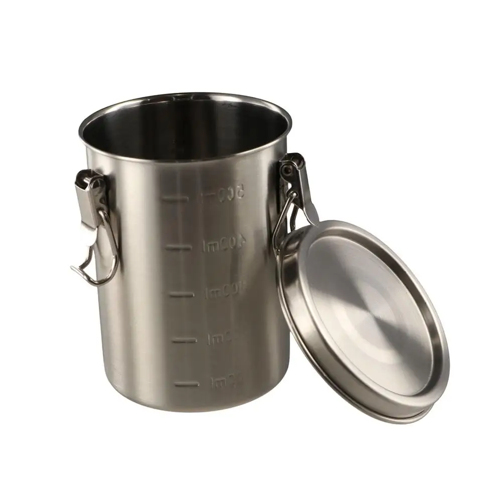 520/1000/1600/2500ml Stainless Steel Storage Tank with Scale Leak-Proof Grain Storage Box Sealed Airtight Grains Sealed Bucket
