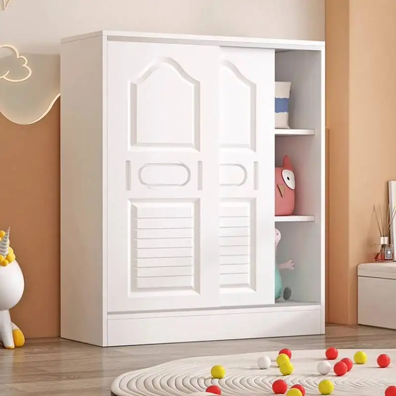 

Kids Room Unit Wardrobes Wood Doors Modern Locker Cute Cabinet Wardrobes Closet Storage White Armadio Camera Da Letto Furniture