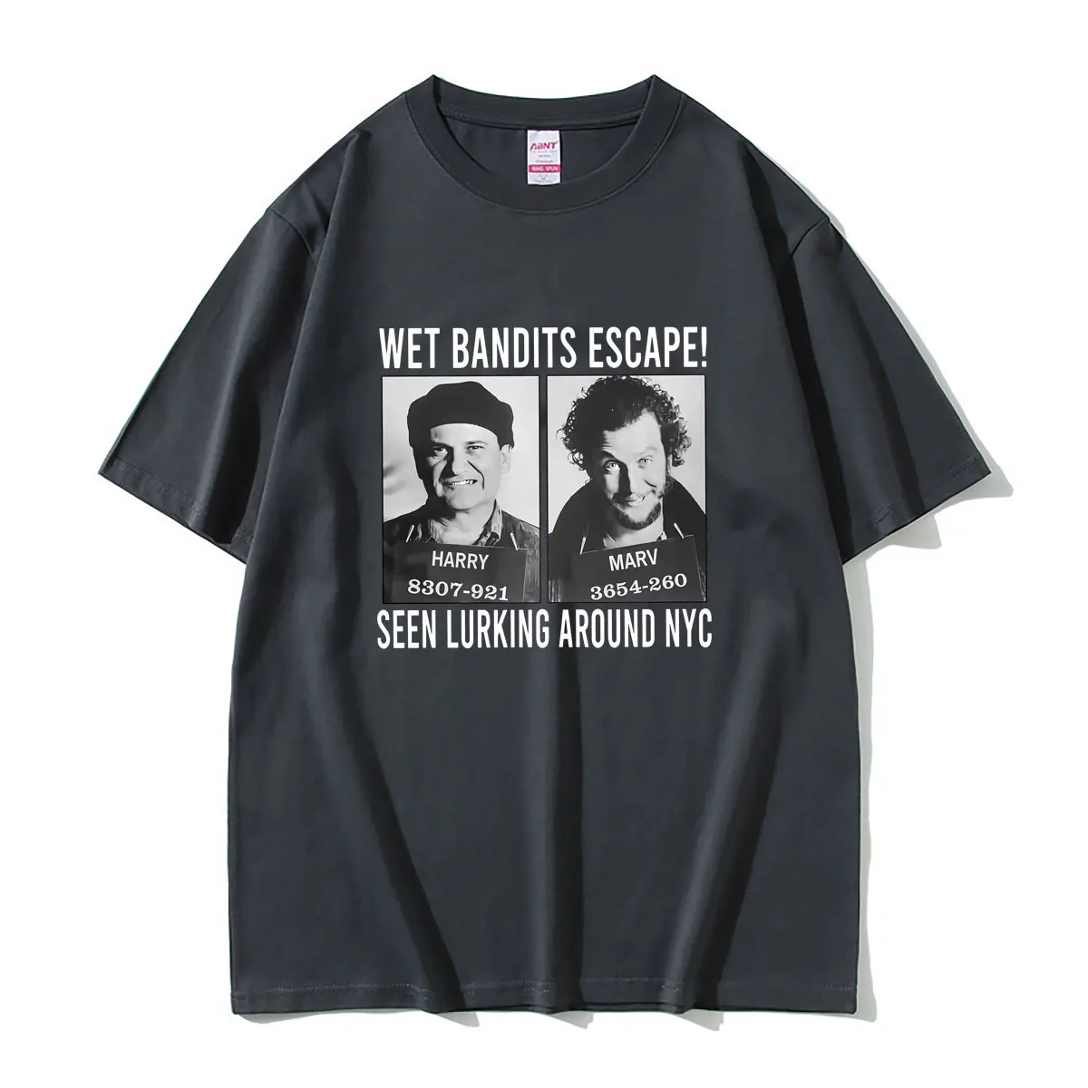 Movie Home Alone Wet Bandits Escape Seen Lurking Around T-shirt Men Women Clothing Casual T Shirts Male High Quality Cotton Tees