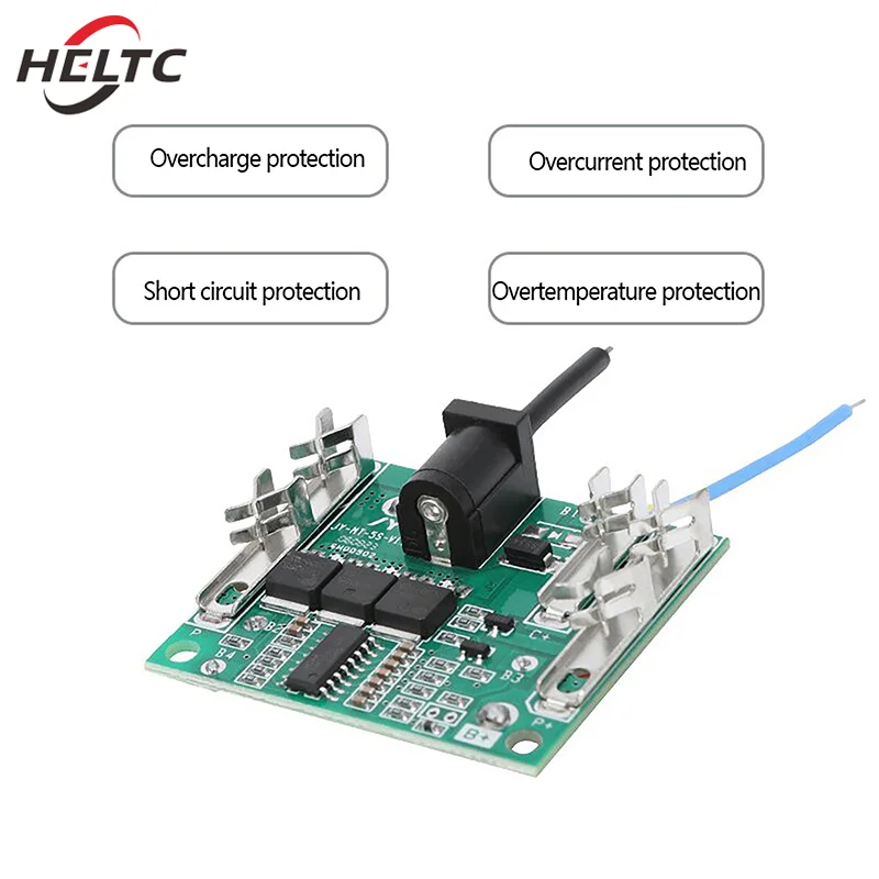 New 21V DC Lithium Battery Shell Lithium-ion Battery Charging Protection Board 5 Batteries Housing Bracket