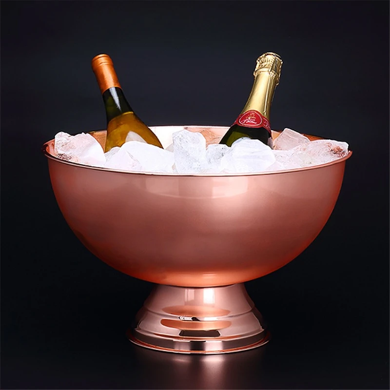 

13L Stainless Steel Ice Bucket Wine Champagne Granule Tube Champagne Barrel Ice Wine Barrel Barware