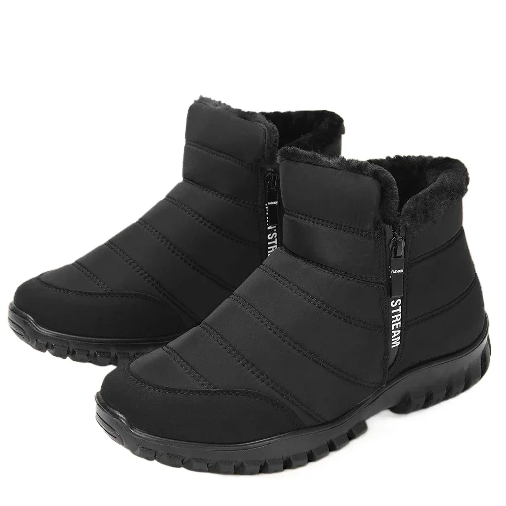 Bottes de neige coordonnantes imperméables pour hommes, chaussures à plateforme pour hommes, offre de fourrure de haute qualité, nouvelles offres originales, optique, peluche, hiver