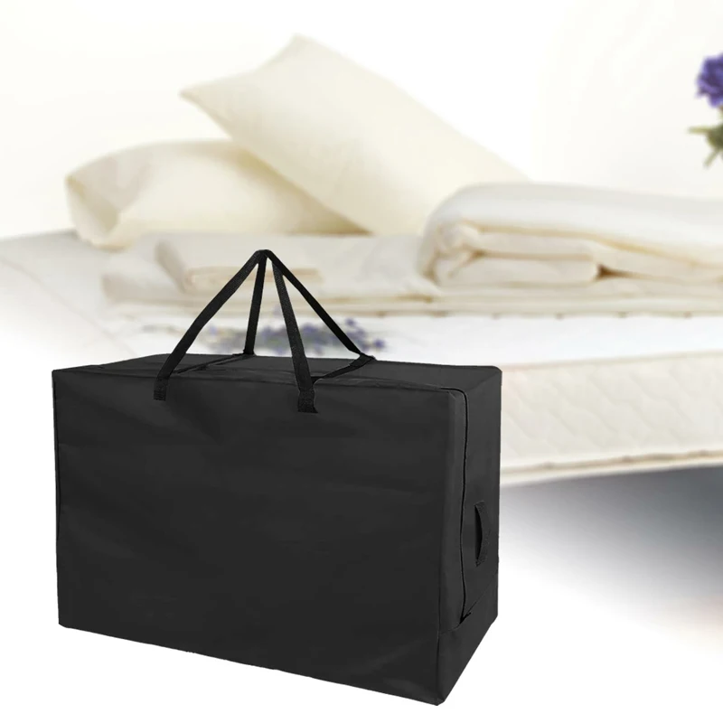 Folding Mattress Storage Bag 420D Waterproof Oxford Cloth Portable Large-capacity Quilt Clothes Dust-proof Storage Bag