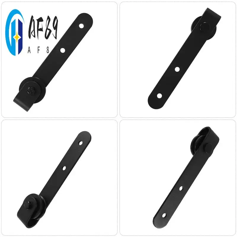 

AF89-комплект фурнитуры для раздвижных дверей сарая, супер мини-комплект фурнитуры для раздвижных дверей, вешалка для верхнего крепления, трек, шкаф