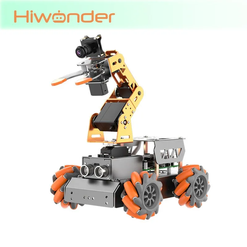 Hiwonder MasterPi Smart Car 4DOF AI Vision Robotic Arm (without / with Raspberry Pi 5 Mainboard & SD Card)