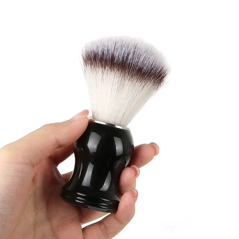 New Synthetic Badger Shaving Brush Durable Resin Handle Travel Brush,Lathering Well with Shaving Soap Cream for Men Wet Shave