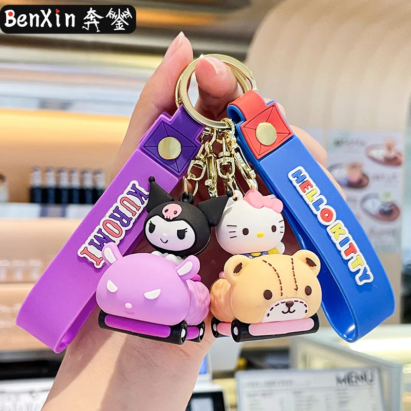 Llavero con figura de coche Minso, colgante de coche, exquisito y personalizado, llavero para mochila escolar, regalo colgante