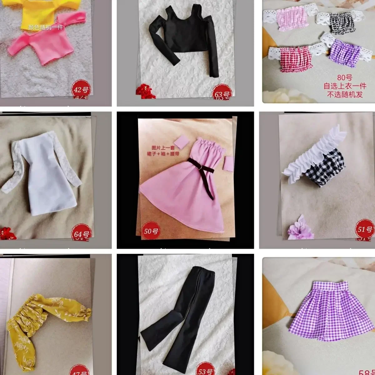 New 60cm Doll Clothes for 1/3 Bjd Doll Swimsuits Fashion Clothing Top, Pants, Skirt Diy Girl Toys Dress Up Gift Doll Accessories