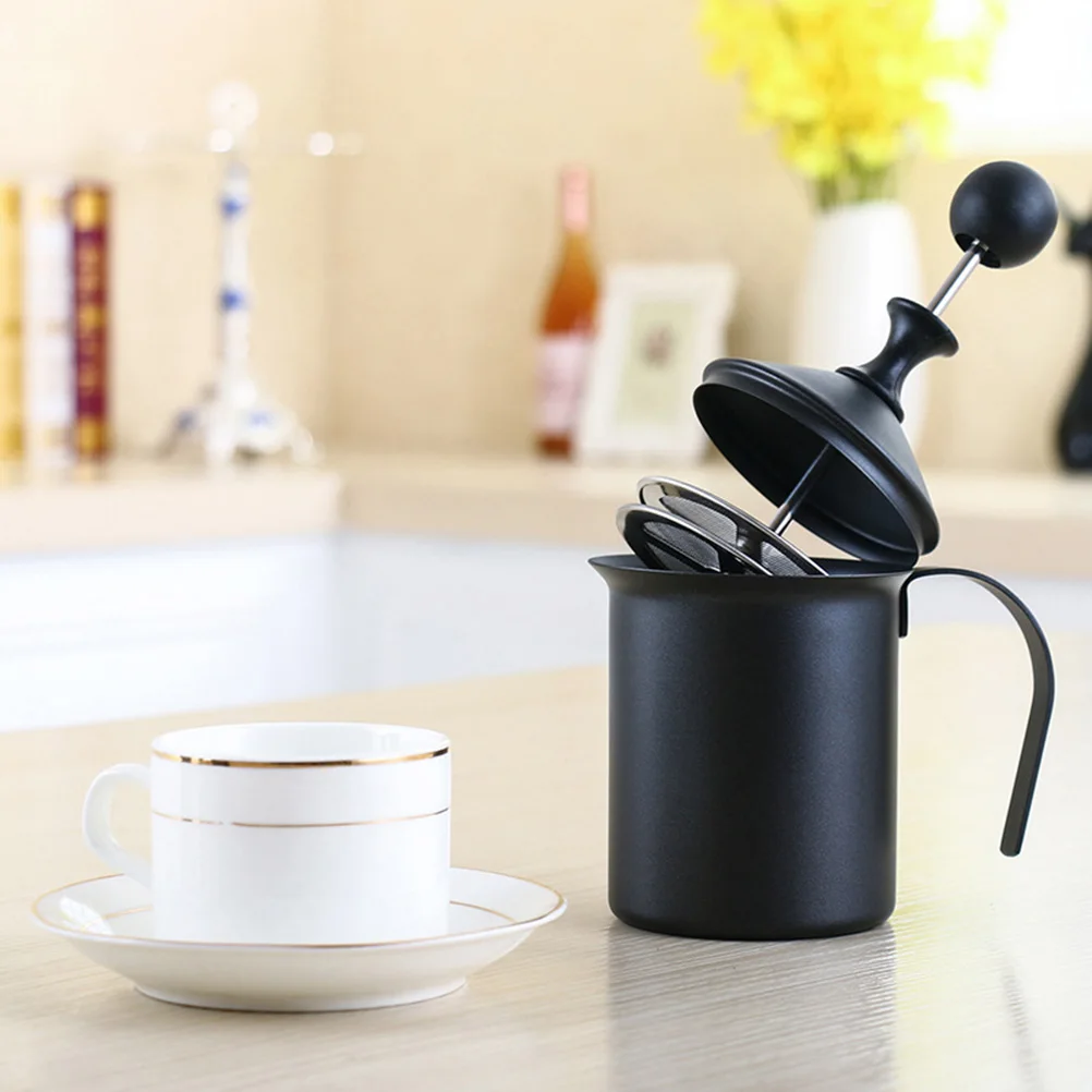 

Milk Frother Manual Mixer Bubbler Handheld Cappuccino Latte Coffee Creamer Stainless Steel Kitchen Gadgets Gifts