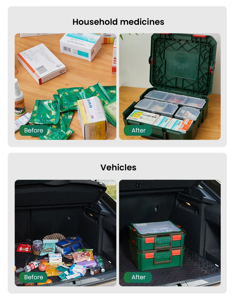 BOSCH Multi-purpose Storage Box Professional Home Outdoor Travel Suitcase Anti-press Anti-drop Stackable Box Can Hold 15kg Case