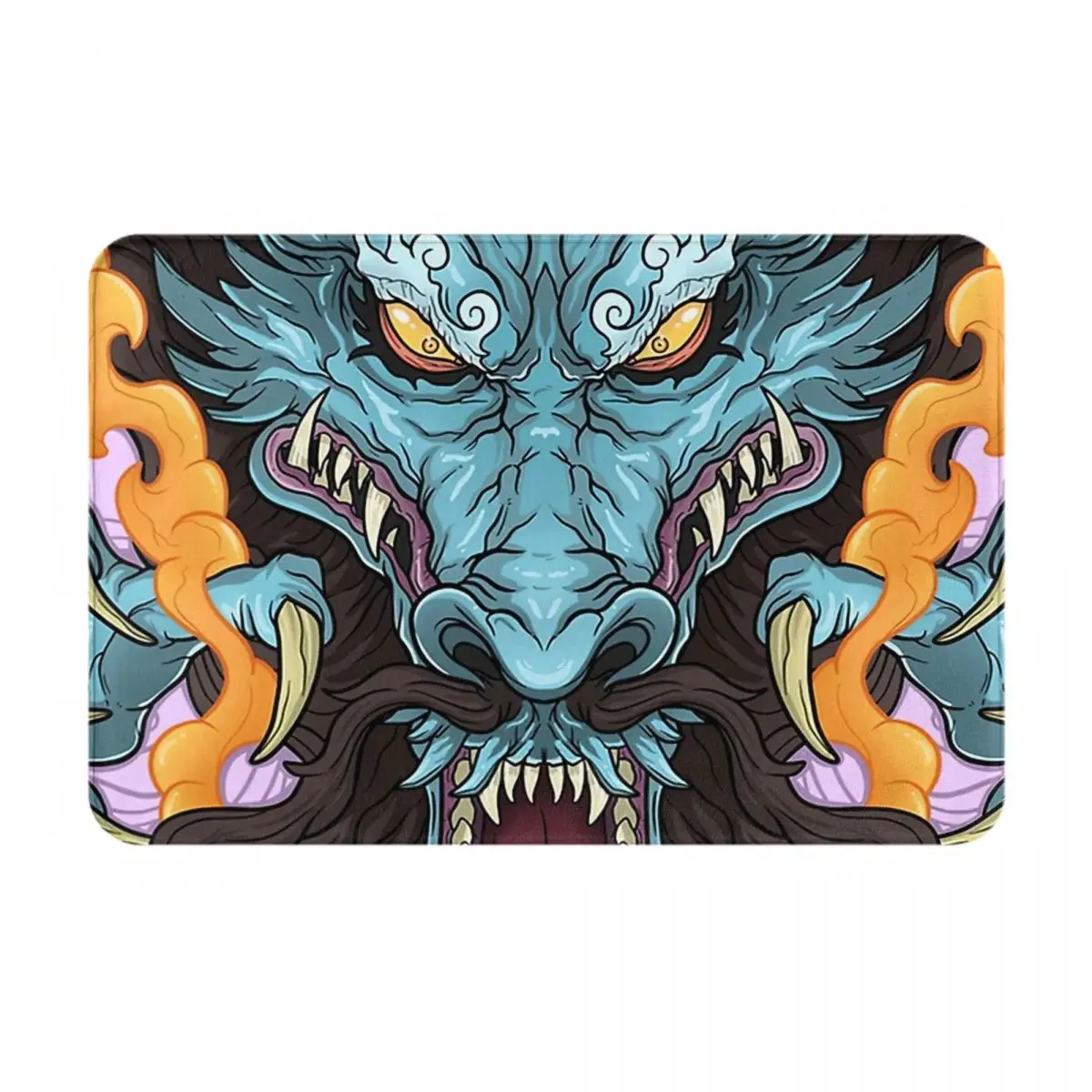 Kaido,The Dragon Doormat Rug carpet Mat Footpad Bath mat Non-slip toilet Balcony Parlor durable Washable