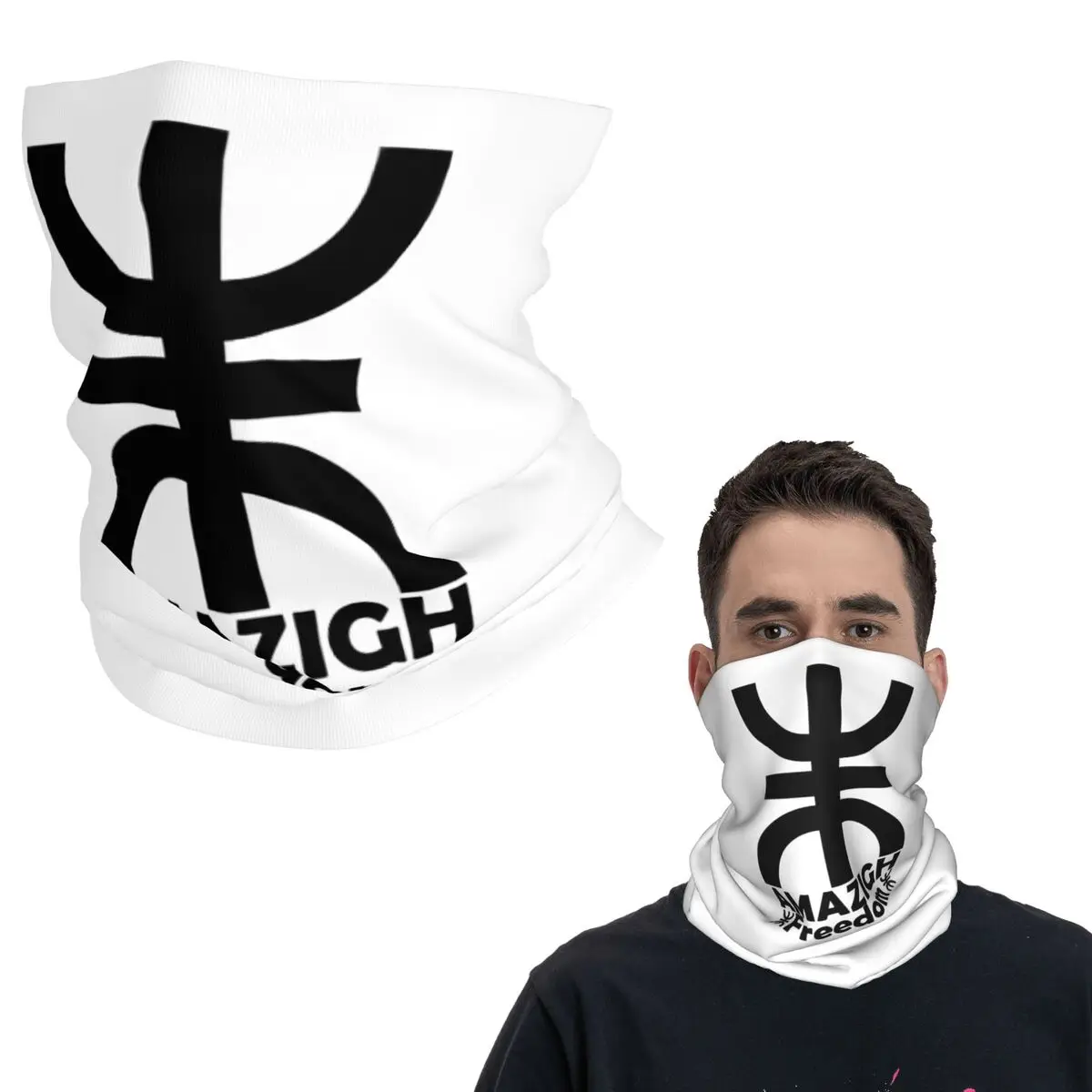 

Бандана с флагом берберов Кабил и амазигов, шарф для лица с принтом, теплая балаклава для езды на велосипеде, унисекс, для взрослых