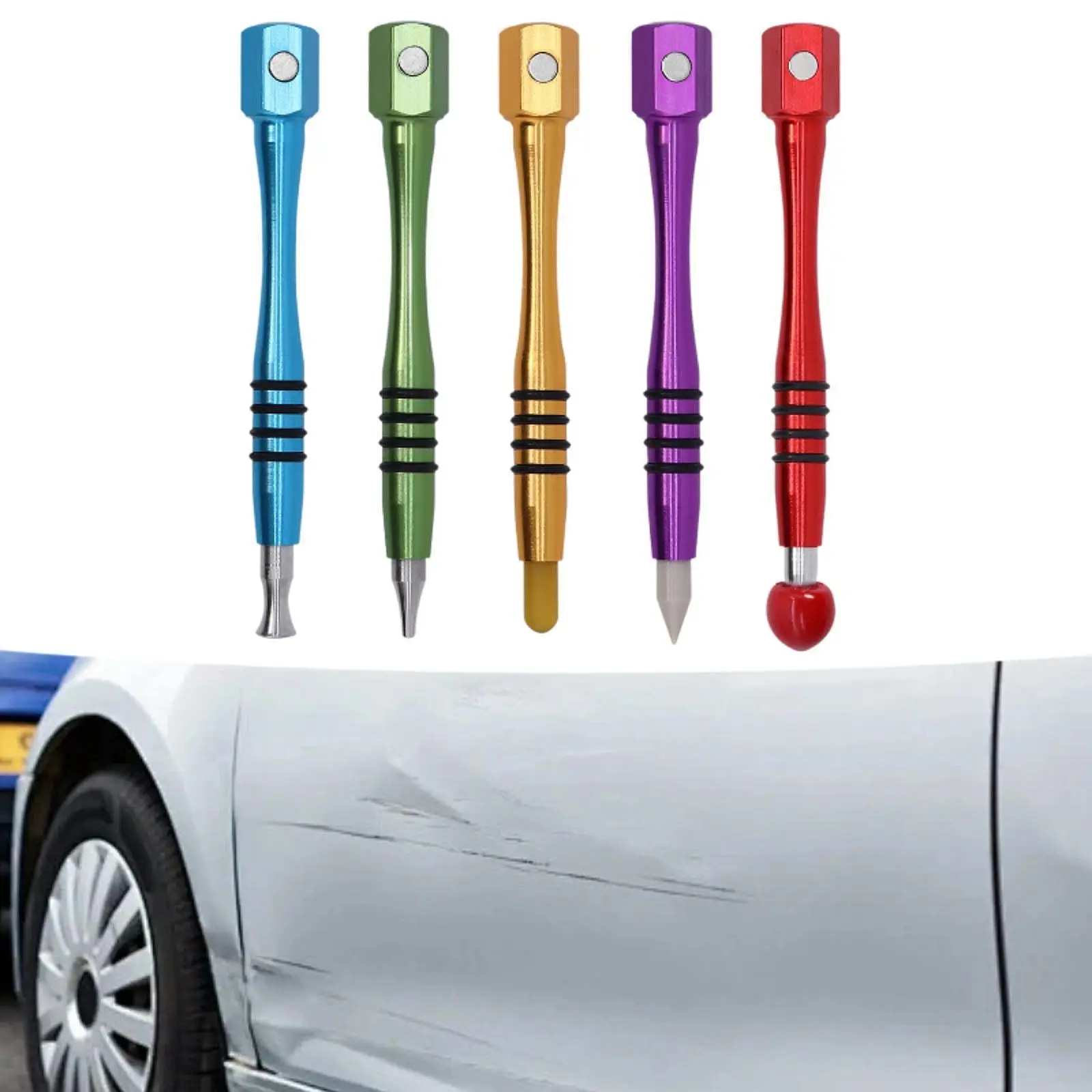 5 قطع أداة إصلاح دنت جسم السيارة، قلم إصلاح الخدوش، مجموعة أدوات الصنبور #4