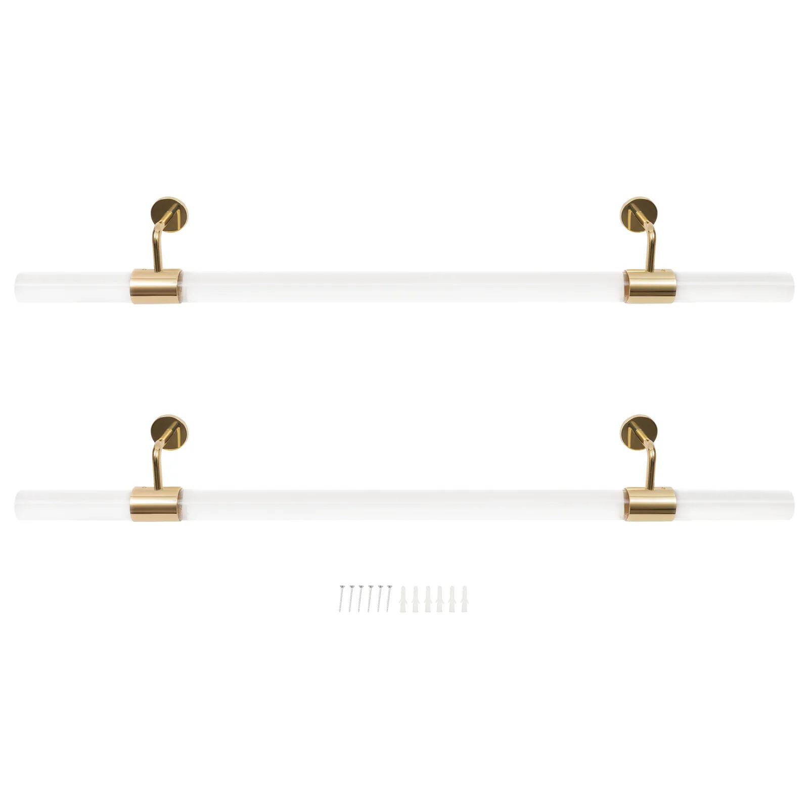 3.3フィート アクリル壁取り付け手すり 階段用 階段手すり ハンドレールキット 4.8kg