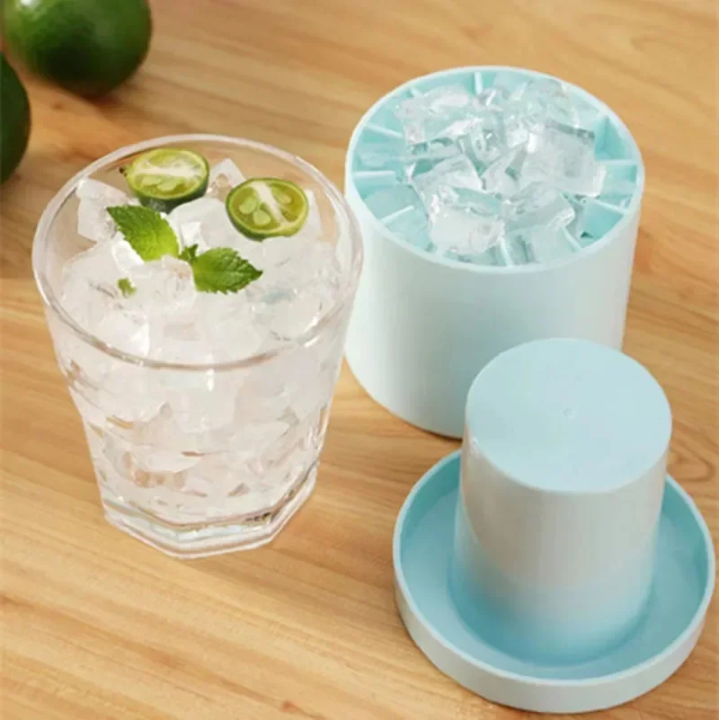 Silicone Ice Mold Round Cylinder Ice Cube Making Mould Maker Bar Kitchen Accessories Utensils Home Ice Cube Tools