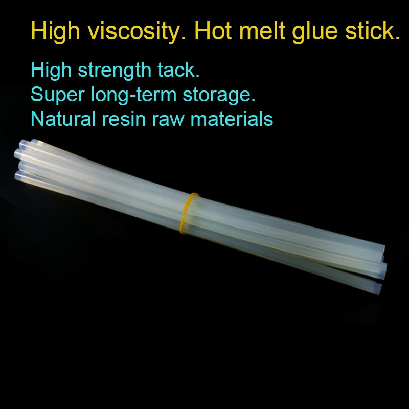 10 PCS 7mmx27cm Length Hot Melt Glue Stick Translucent Power Glue Gun Adhesive Home DIY Industrial Repair