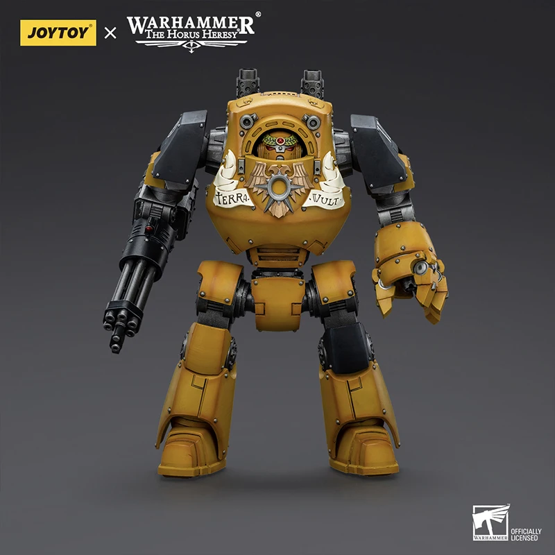 JOYTOYWarhammer 40K Horus Imperial Fists Contemptor Dreadnought 1:18 Figures Game Models Mecha Toys Collection Ornament