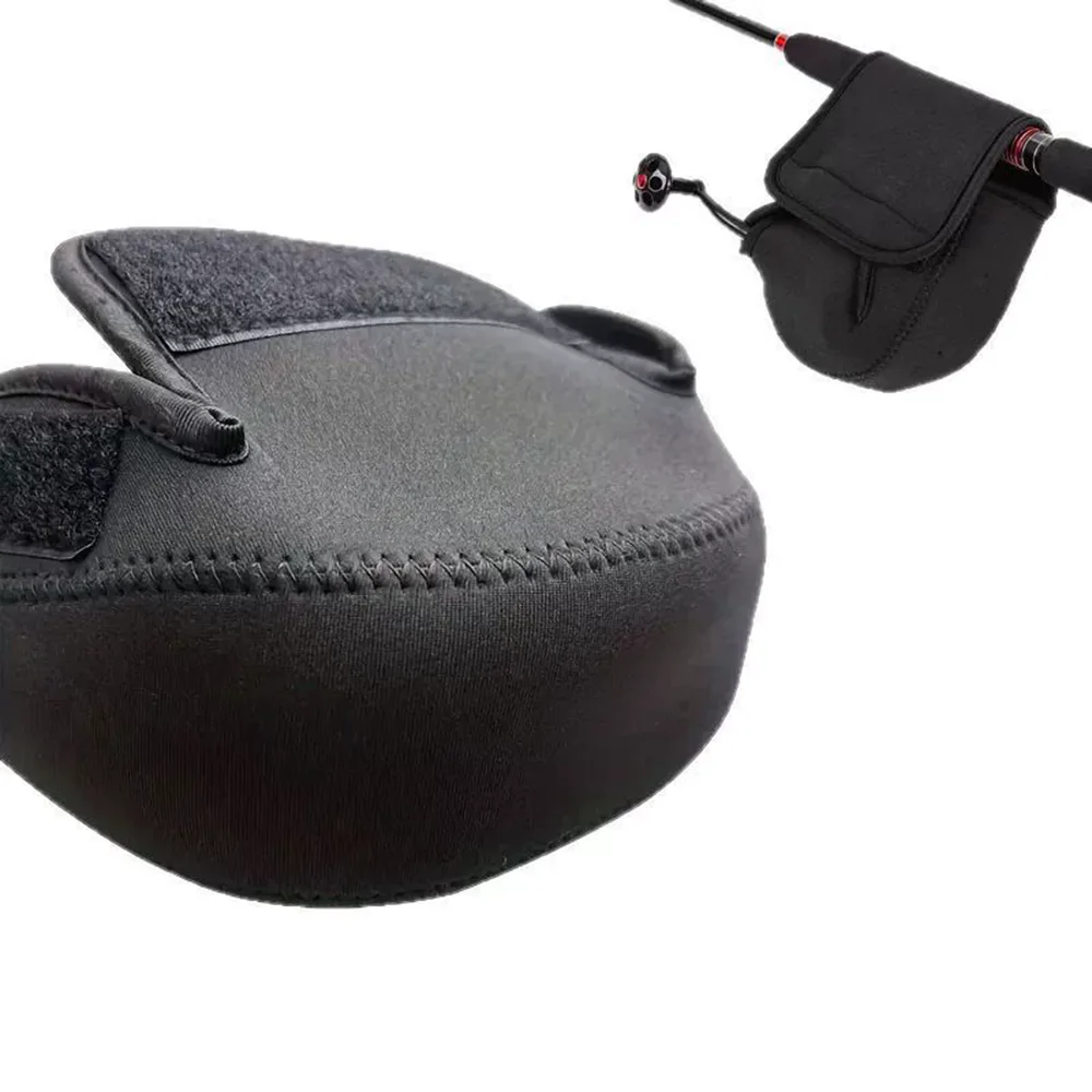 S/M/L الغزل الصيد بكرة غطاء النيوبرين عجلة واقية مقاوم للماء بكرة أكياس تخزين قطرة الماء عجلة حزمة في الهواء الطلق #5