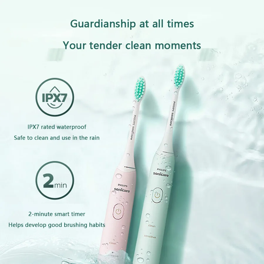 PHILIPS Patent Tech Sonicare Electric Toothbrush Adult Intelligent Sound Waves USB Charge Whitening Teeth Gum Care Tooth Brush