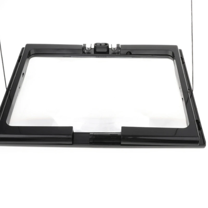 Full Page Optical Magnifying Desk Magnifying Glass Foldable LED Lens For Elderly Sewing Knitting