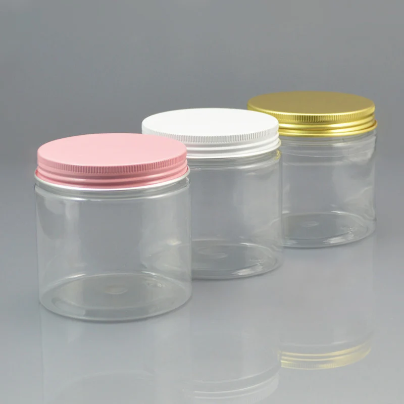 

200G clear plastic PET jar/pot/bottle tin/container day cream/mask gel/body scrub/hair wax/ essence skin care cosmetic packing