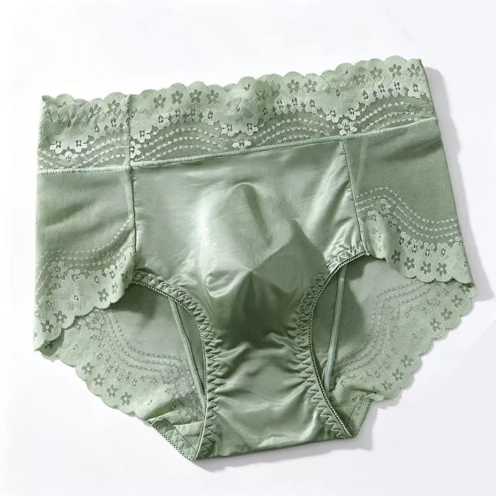 1pc Men Lace Thin Seamless Ice Silk Briefs 3D Bulge Pouch Low Waist Pantie Breathable High Elastic Soft Underwear
