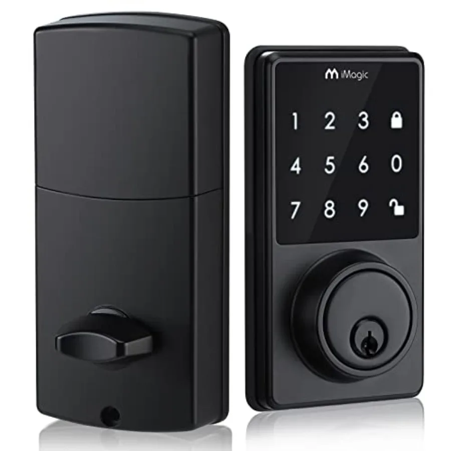 

Touch Screen Deadbolt, Keyless Entry Deadbolt Lock, Electronic Keypad Door Lock, Auto Lock, 50 User Codes, Easy to Install Matt